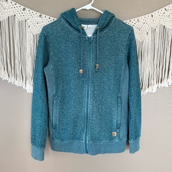 TenTree 10tree green Full Zip Hoodie small EUC - Picture 1 of 9
